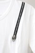 画像3: CIVARIZE / ジップレースアップBIG Tシャツ 44 ホワイト T-25-10-03-006-CI-ts-YM-ZT (3)