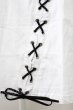 画像4: CIVARIZE / ジップレースアップBIG Tシャツ 44 ホワイト T-25-10-03-006-CI-ts-YM-ZT (4)