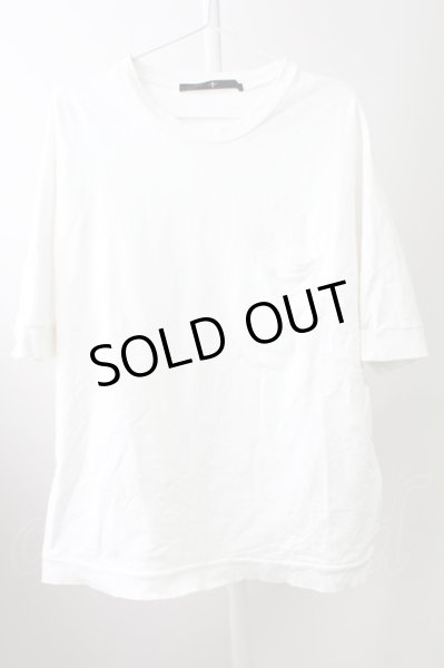 画像1: NO ID. / ドルマンスリーブBIG Tシャツ ONE ホワイト T-25-10-03-007-NO-ts-YM-ZT288 (1)