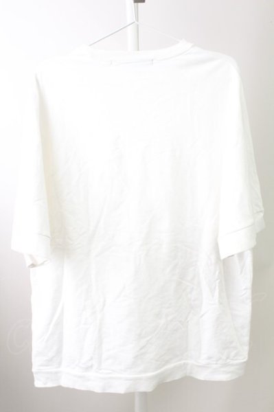 画像2: NO ID. / ドルマンスリーブBIG Tシャツ ONE ホワイト T-25-10-03-007-NO-ts-YM-ZT288 (2)