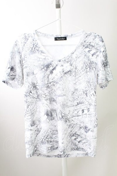画像1: TORNADO MART / ダークアニマルプリントTシャツ M ホワイト T-25-10-03-009-TO-ts-YM-ZT (1)
