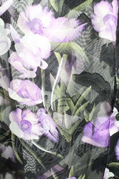 画像5: NO ID. BLACK / シアーBIG-シャツ ONE ブラックｘパープル T-25-10-03-010-NO-sh-YM-ZT288 (5)