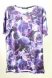 画像1: CIVARIZE / Twinkle フラワー総柄ビッグTシャツ 44 ブルー（パープル） T-25-10-03-011-CI-ts-YM-ZT (1)