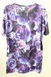 画像2: CIVARIZE / Twinkle フラワー総柄ビッグTシャツ 44 ブルー（パープル） T-25-10-03-011-CI-ts-YM-ZT (2)