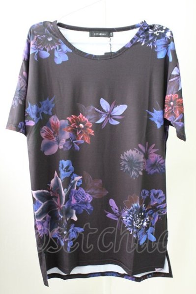 画像1: CIVARIZE / Particle フラワー総柄ビッグTシャツ 44 ブラック T-25-10-03-012-CI-ts-YM-ZT (1)