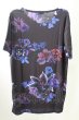 画像2: CIVARIZE / Particle フラワー総柄ビッグTシャツ 44 ブラック T-25-10-03-012-CI-ts-YM-ZT (2)