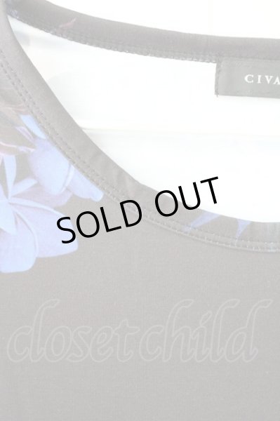 画像3: CIVARIZE / Particle フラワー総柄ビッグTシャツ 44 ブラック T-25-10-03-012-CI-ts-YM-ZT288 (3)