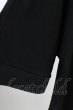 画像4: NO ID. / テレコレイヤードドルマンスリーブTシャツ ONE ブラック T-25-10-03-014-NO-ts-YM-ZT (4)