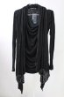 画像1: CIVARIZE / Uniteドレープ長袖カットソー 44 ブラック T-25-10-03-015-CI-to-YM-ZT (1)