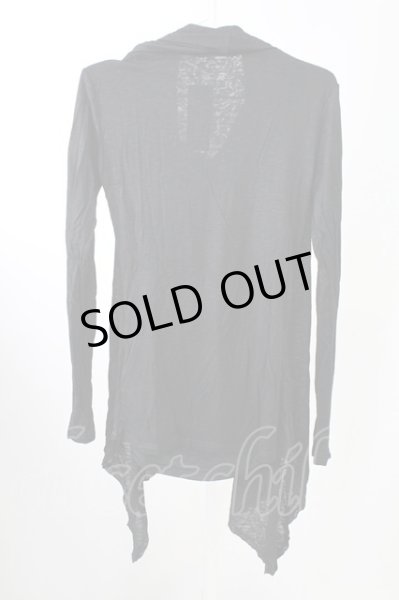 画像2: CIVARIZE / Uniteドレープ長袖カットソー 44 ブラック T-25-10-03-015-CI-to-YM-ZT (2)