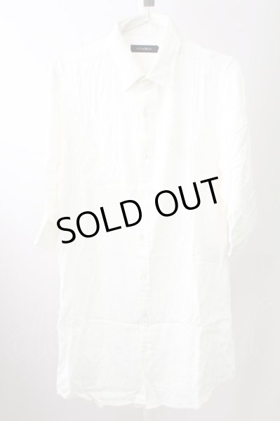 画像1: CIVARIZE / Cunningレース切り替えロングシャツ 44 ホワイト T-25-10-03-016-CI-sh-YM-ZT275 (1)