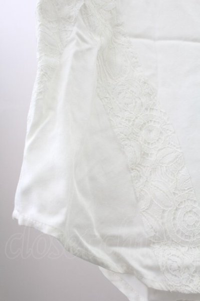 画像6: CIVARIZE / Cunningレース切り替えロングシャツ 44 ホワイト T-25-10-03-016-CI-sh-YM-ZT275 (6)