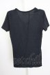 画像2: FUGA / JISUSプリントVネックTシャツ 44 ブラック T-25-10-07-021-FU-ts-YM-ZT (2)