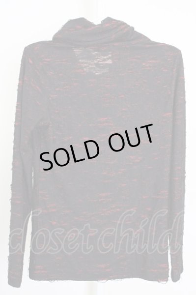 画像2: CIVARIZE / Raggedクラッシュカシュクールカットソー 44 レッド T-25-10-07-024-CI-to-YM-ZT (2)