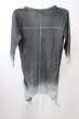 画像2: CIVARIZE / FUGA　Wネームグラデーション五分袖ロングカットソー 44 チャコール T-25-10-07-025-CI-ts-YM-ZT (2)