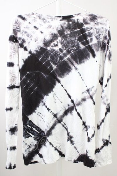 画像2: CIVARIZE / Crazyタイダイカットソー 44 ブラックｘホワイト T-25-10-07-027-CI-to-YM-ZT074 (2)
