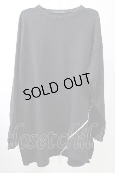 画像1: KMRii / pullover カットソー 3 ブラック T-25-10-07-028-KM-to-YM-ZT073 (1)