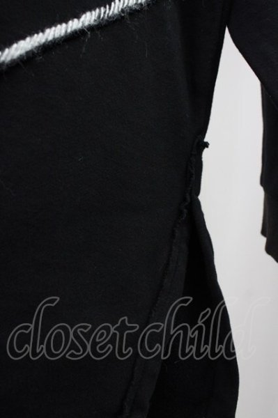 画像4: KMRii / pullover カットソー 3 ブラック T-25-10-07-028-KM-to-YM-ZT073 (4)