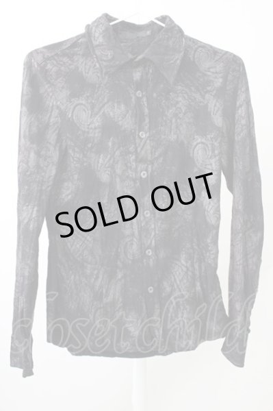 画像1: FUGA / ペイズリーコーティングクインクルシャツ 44 ブラック T-25-10-07-032-FU-sh-YM-ZT073 (1)