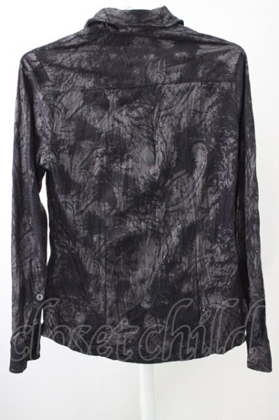 画像2: FUGA / ペイズリーコーティングクインクルシャツ 44 ブラック T-25-10-07-032-FU-sh-YM-ZT073 (2)