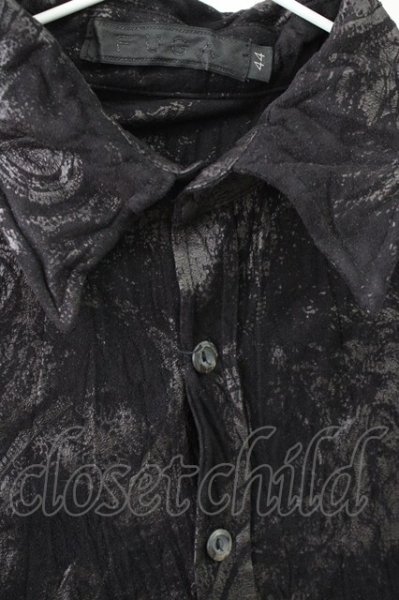 画像3: FUGA / ペイズリーコーティングクインクルシャツ 44 ブラック T-25-10-07-032-FU-sh-YM-ZT073 (3)