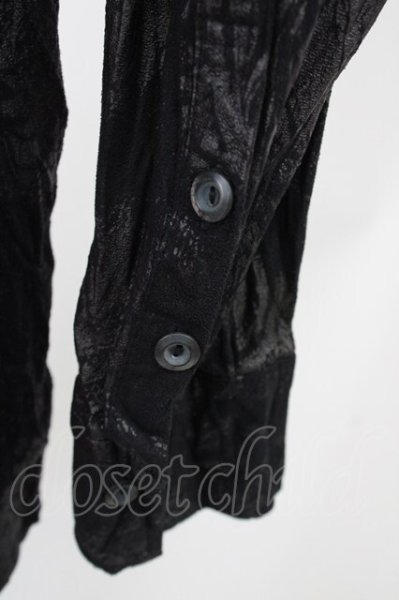 画像4: FUGA / ペイズリーコーティングクインクルシャツ 44 ブラック T-25-10-07-032-FU-sh-YM-ZT073 (4)