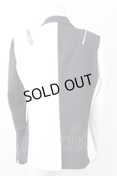 画像2: REGIEVO / １Bピークドジャケット M ホワイトｘブラック T-25-10-07-035-RE-ja-YM-ZT (2)