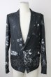 画像1: CIVARIZE / All patterned テーラードジャケット 44 ブラック T-25-10-07-036-CI-ja-YM-ZT (1)