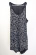 画像1: CIVARIZE / 総柄タンクトップ 44 ブラック T-25-10-07-006-CI-to-YM-ZT (1)