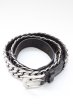 画像1: ZARA / チェーンベルト EU85 ブラックｘシルバー T-25-10-07-048-ZA-0-YM-ZT (1)