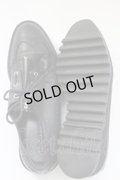 画像4: CIVARIZE / Heir フロントZIPソールシューズ 42（約26-26.5cm） ブラック T-25-10-07-050-CI-sho-YM-ZT-S008 (4)