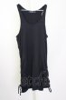 画像1: CIVARIZE / サイド脇ギャザーレイヤータンクトップ 44 ブラック T-25-10-07-007-CI-to-YM-ZT (1)