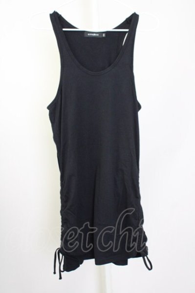 画像1: CIVARIZE / サイド脇ギャザーレイヤータンクトップ 44 ブラック T-25-10-07-007-CI-to-YM-ZT (1)