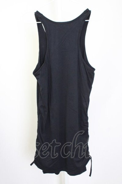 画像2: CIVARIZE / サイド脇ギャザーレイヤータンクトップ 44 ブラック T-25-10-07-007-CI-to-YM-ZT074 (2)