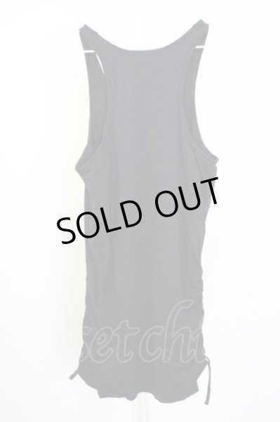 画像2: CIVARIZE / サイド脇ギャザーレイヤータンクトップ 44 ブラック T-25-10-07-007-CI-to-YM-ZT074 (2)