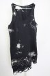 画像1: CIVARIZE / Hurt クラッシュ加工フェイクレイヤードタンクトップ 44 ブラック T-25-10-07-009-CI-to-YM-ZT (1)