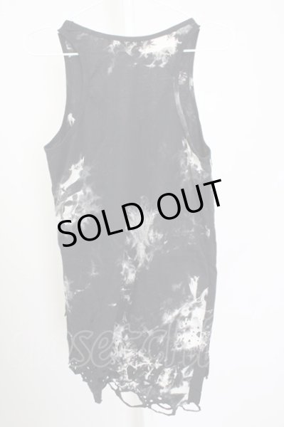 画像2: CIVARIZE / Hurt クラッシュ加工フェイクレイヤードタンクトップ 44 ブラック T-25-10-07-009-CI-to-YM-ZT (2)