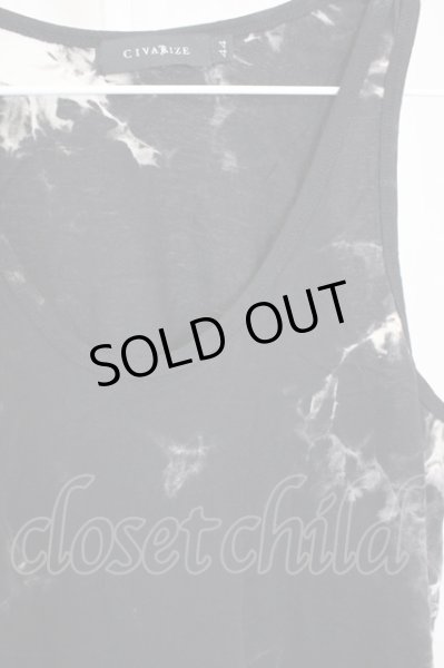 画像3: CIVARIZE / Hurt クラッシュ加工フェイクレイヤードタンクトップ 44 ブラック T-25-10-07-009-CI-to-YM-ZT (3)