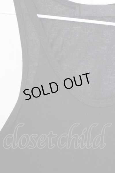 画像4: FUGA / Neuron レーザーダメージ加工デザインタンクトップ 44 ブラック T-25-10-07-011-FU-to-YM-ZT (4)