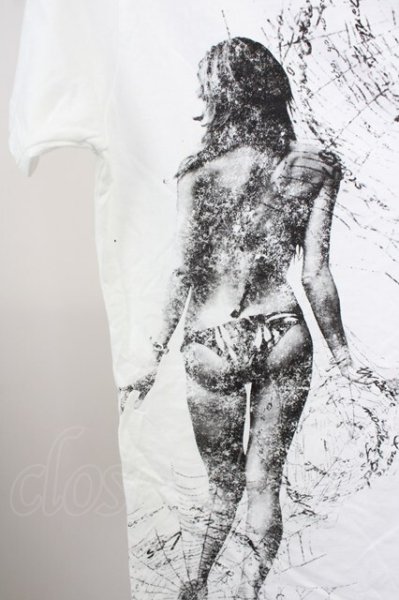 画像6: CIVARIZE / SHADOW FACE　バックレディTシャツ 44 ホワイト T-25-10-07-012-CI-ts-YM-ZT074 (6)