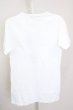 画像2: FUGA / SKELTONスカルVネックTシャツ 44 ホワイト T-25-10-07-013-FU-ts-YM-ZT (2)