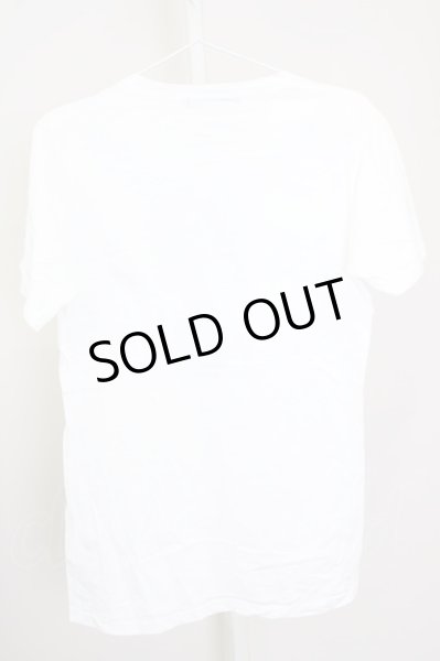 画像2: FUGA / SKELTONスカルVネックTシャツ 44 ホワイト T-25-10-07-013-FU-ts-YM-ZT074 (2)