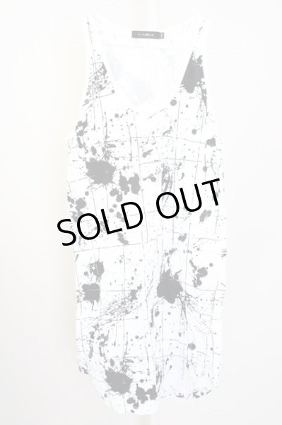 画像1: CIVARIZE / Rear総柄タンクトップ 44 ホワイト T-25-10-07-002-CI-to-YM-ZT074 (1)