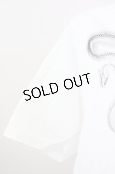 画像3: FUGA / SKELTONスカルVネックTシャツ 44 ホワイト T-25-10-07-013-FU-ts-YM-ZT074 (3)