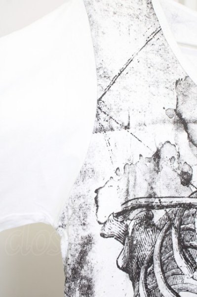 画像4: CIVARIZE / OrganaコラージュグラフィックプリントTシャツ 44 ホワイト T-25-10-07-014-CI-ts-YM-ZT074 (4)