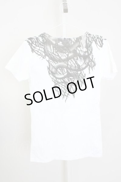 画像2: CIVARIZE / Boa パイソンプリントTシャツ 44 ホワイト T-25-10-07-015-CI-ts-YM-ZT (2)