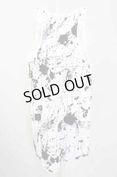 画像2: CIVARIZE / Rear総柄タンクトップ 44 ホワイト T-25-10-07-002-CI-to-YM-ZT074 (2)