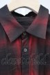 画像3: NO ID. / オンブレーチェックBIGシャツ ONE レッド T-25-10-30-018-NO-sh-YM-ZT (3)