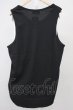 画像2: Moonage Devilment / ラウンドカットワッフルタンクトップ 46 ブラック T-25-10-30-003-Mo-to-YM-ZT (2)