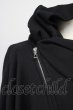 画像3: Moonage Devilment / Embroidery Over Asymmetry Hoody パーカー 44 ブラック T-25-10-30-021-Mo-to-YM-ZT (3)
